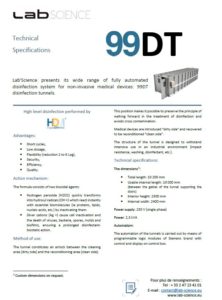 Spécifications techniques 99DT