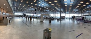 tunnel de decontamination aeroport paris
